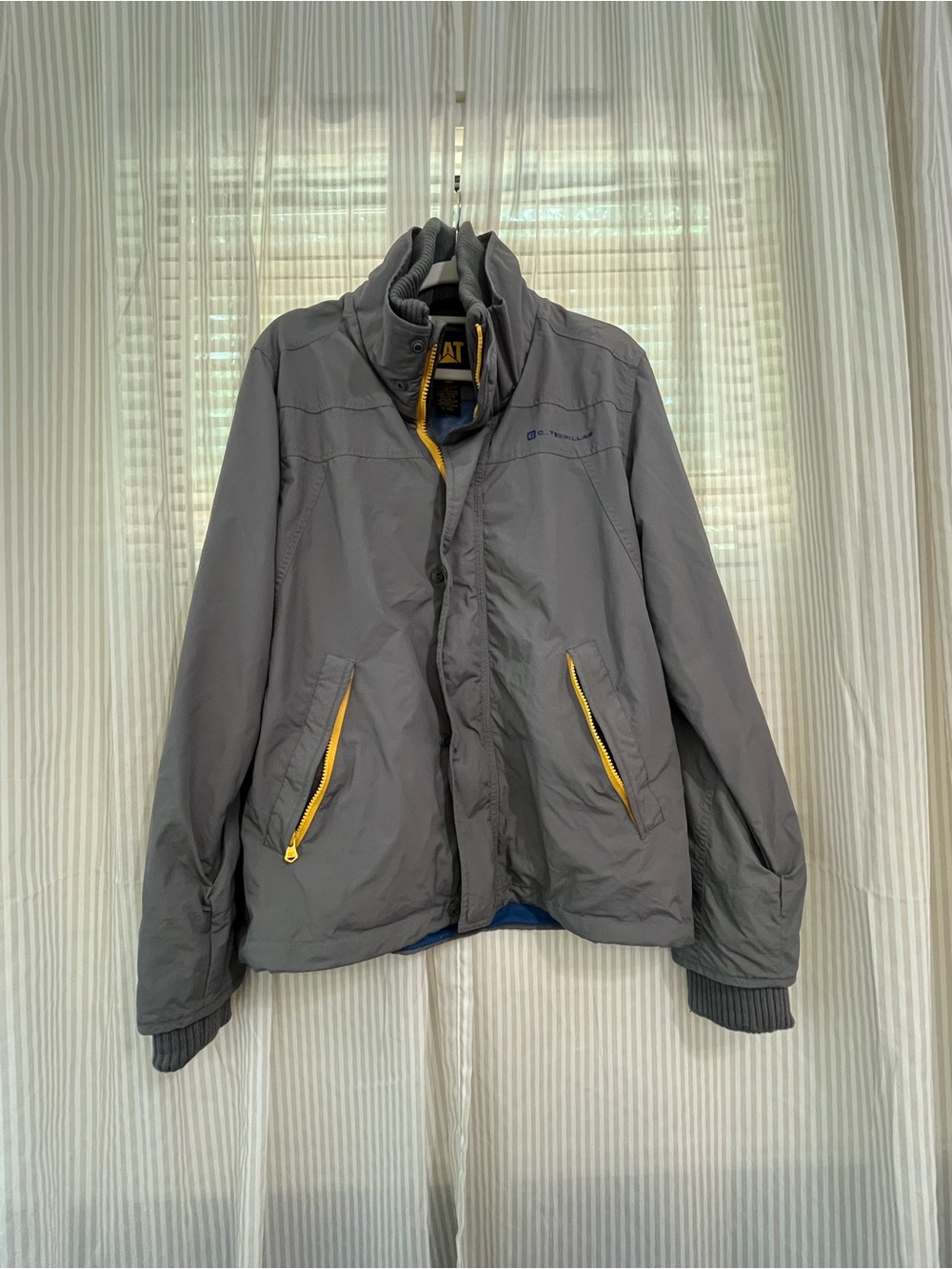 Caterpillar Gray Windbreaker Jacket